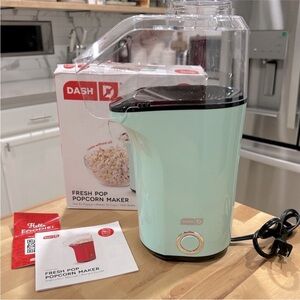 New! DASH Fresh Pop Hot Air Popcorn Maker Makes 16 Cups